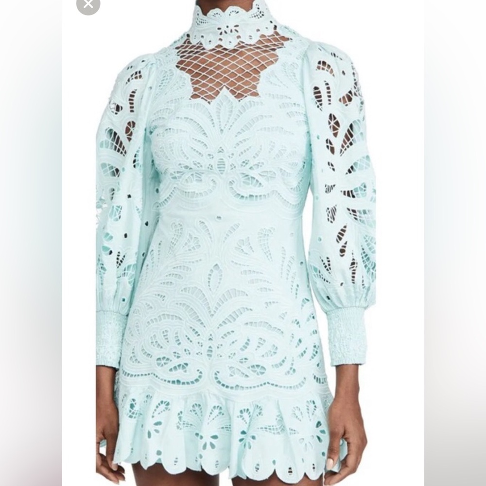 Alice + Olivia Eyelet  Lace Dress Size 4